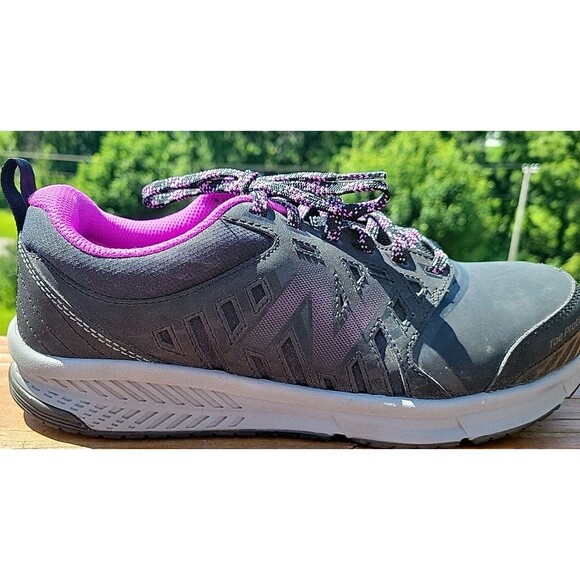 New Balance WID412P1 Black Purple Alloy Toe Work Shoes Women's Size 9 B - Picture 6 of 9
